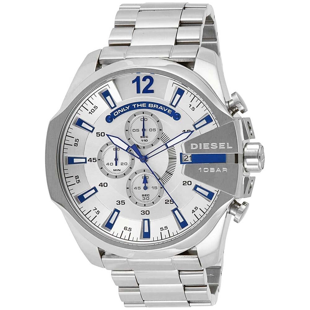 RELOJ DIESEL DZ4477 WHITE AND SILVER GENUINO PARA CABALLERO - 1
