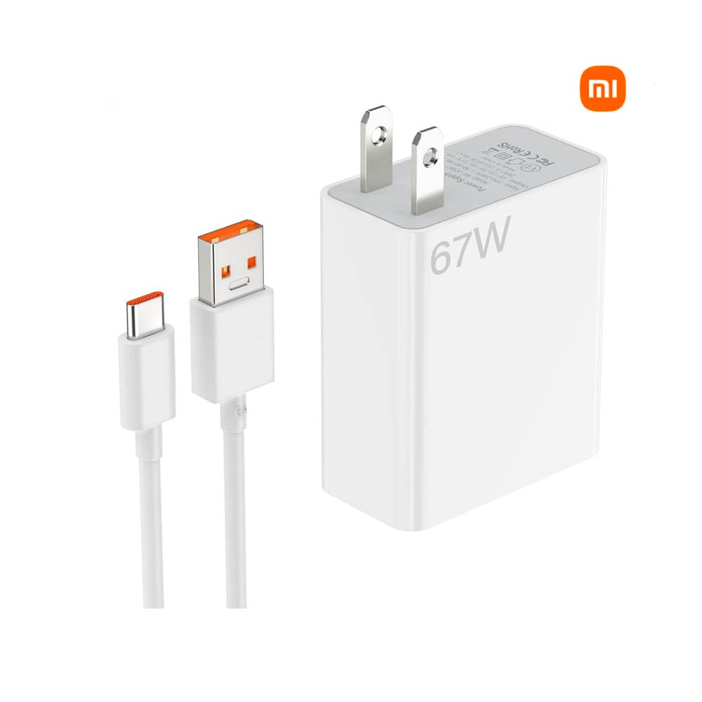 CARGADOR 67W CARGA RÁPIDA PARA XIAOMI CABLE TIPO C - 1