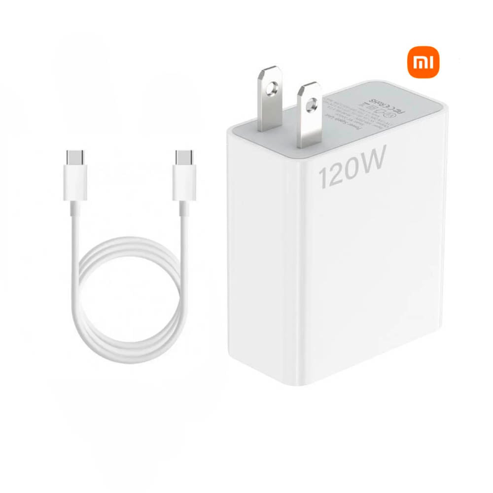 CARGADOR 120W CARGA RÁPIDA PARA XIAOMI CABLE TIPO C - 1