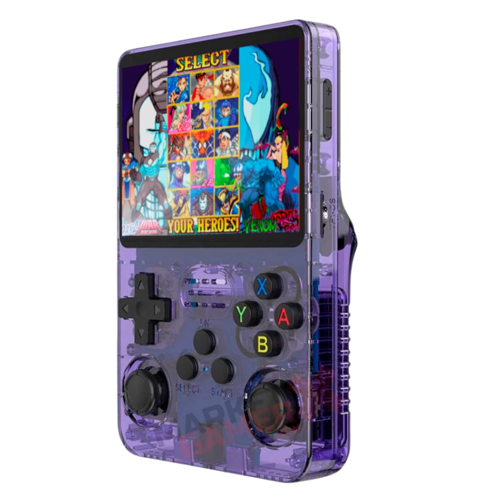 CONSOLA DE VIDEOJUEGOS PORTÁTIL R36S VIOLETA GRATIS ESTUCHE - 2