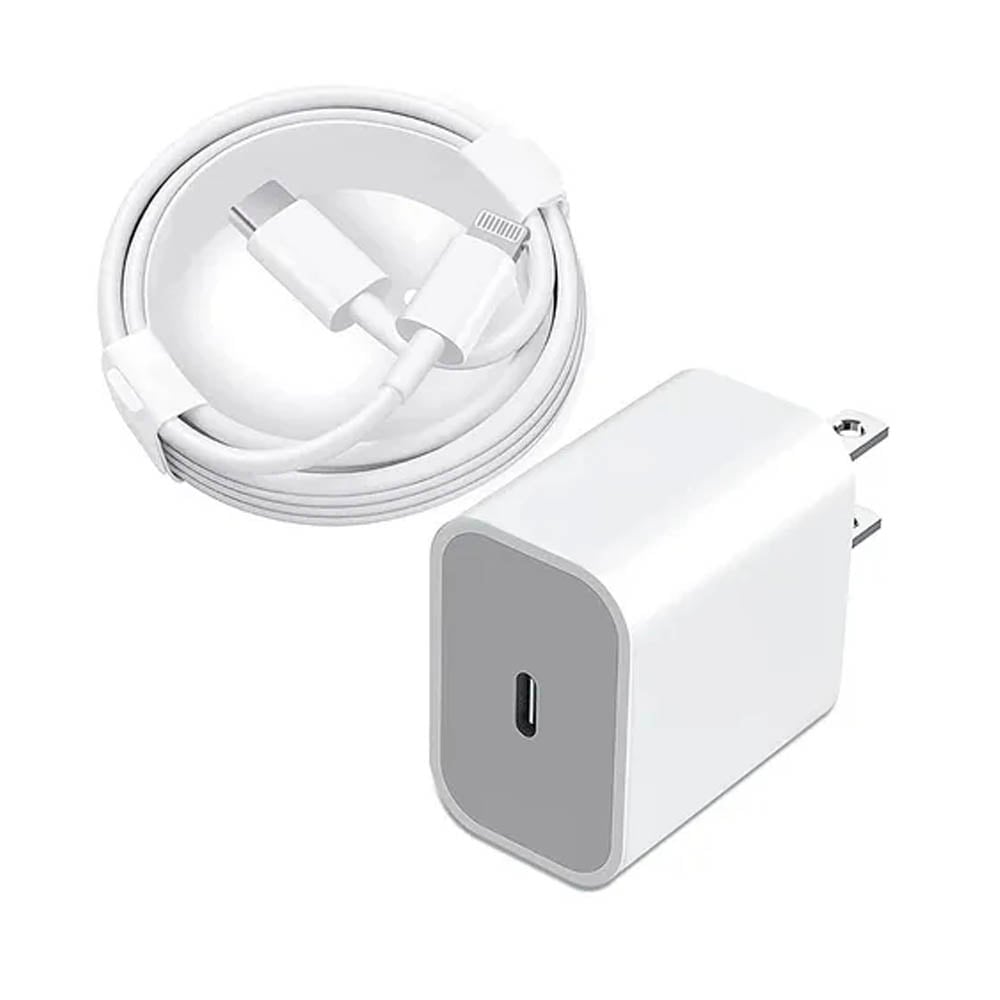 CARGADOR PORTATIL MAGSAFE PARA IPHONE DE 10 000 MAH + CUBO 20W + CABLE DE CARGA - 3