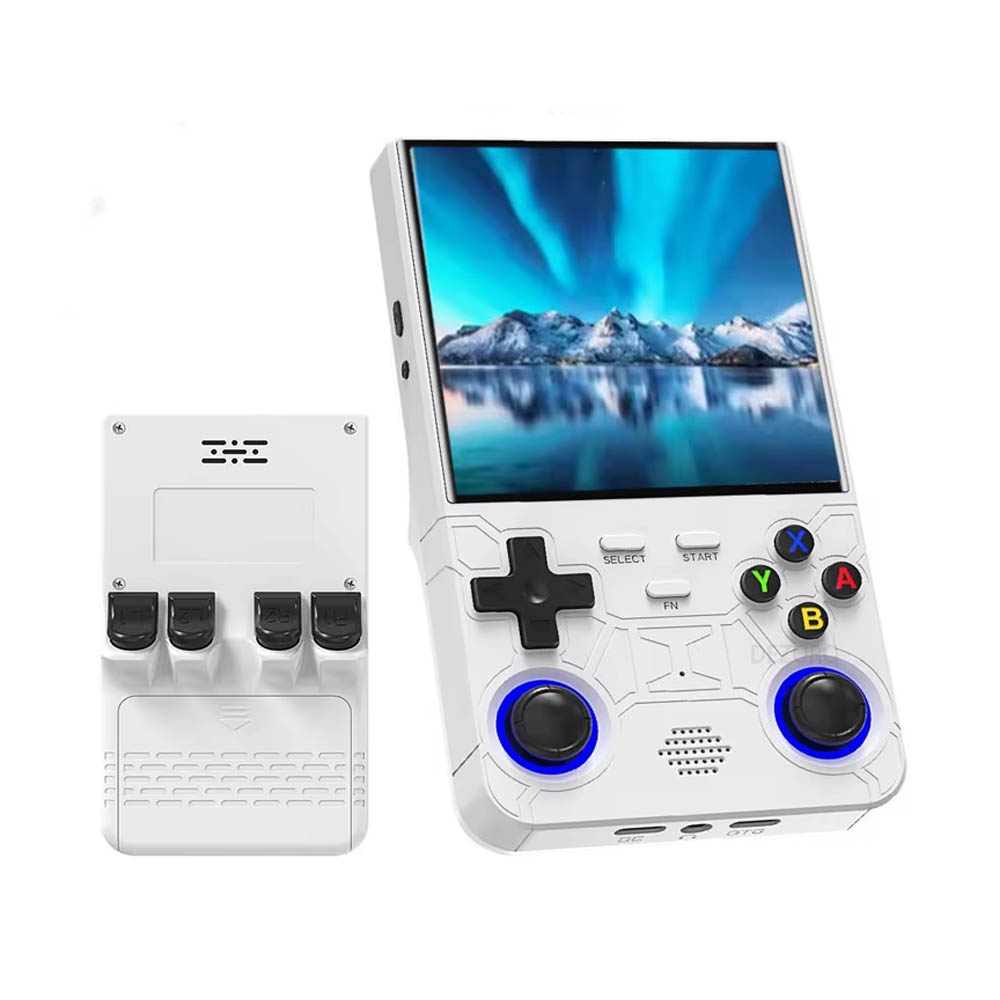 CONSOLA DE VIDEOJUEGOS PORTÁTIL RETRO R36 ULTRA HD BLANCO FUNDA GRATIS - 5