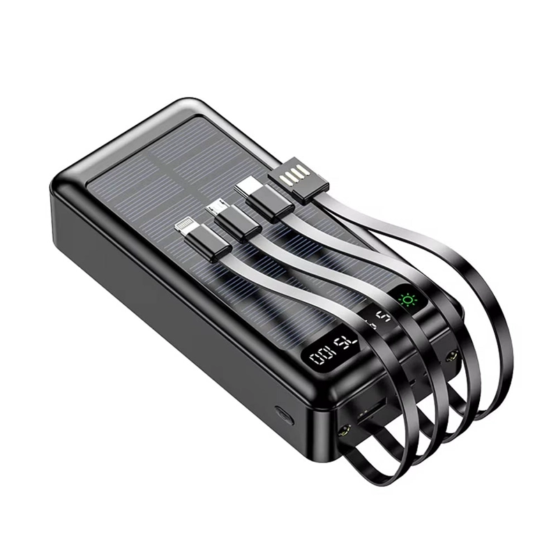 CARGADOR PORTÁTIL POWER BANK 45 000 MAH DE-2010 DEMGEL CARGA SOLAR - 2