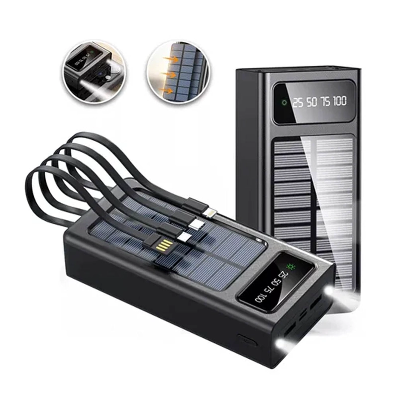 CARGADOR PORTÁTIL POWER BANK 45 000 MAH DE-2010 DEMGEL CARGA SOLAR - 4
