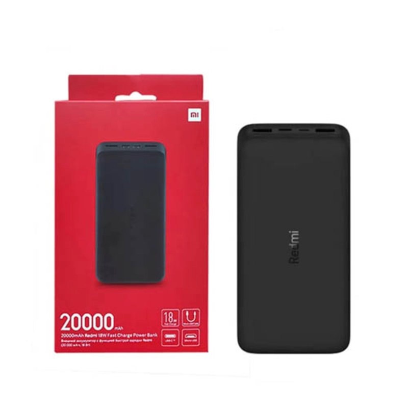 XIAOMI POWER BANK REDMI 20000MAH 18W NEGRO FAST CHARGE - 4