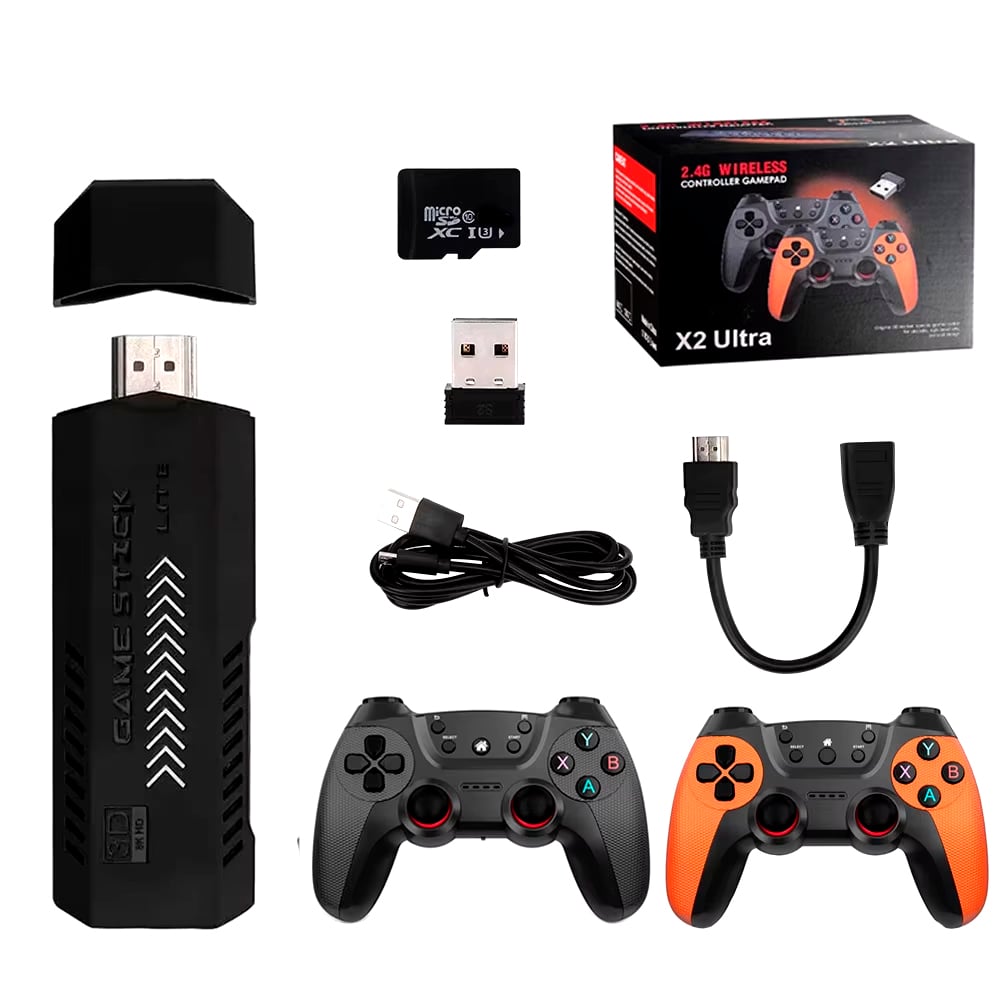 CONSOLA VIDEOJUEGOS X2 ULTRA 128GB 40000 JUEGOS MANDOS RECARGABLES - 3