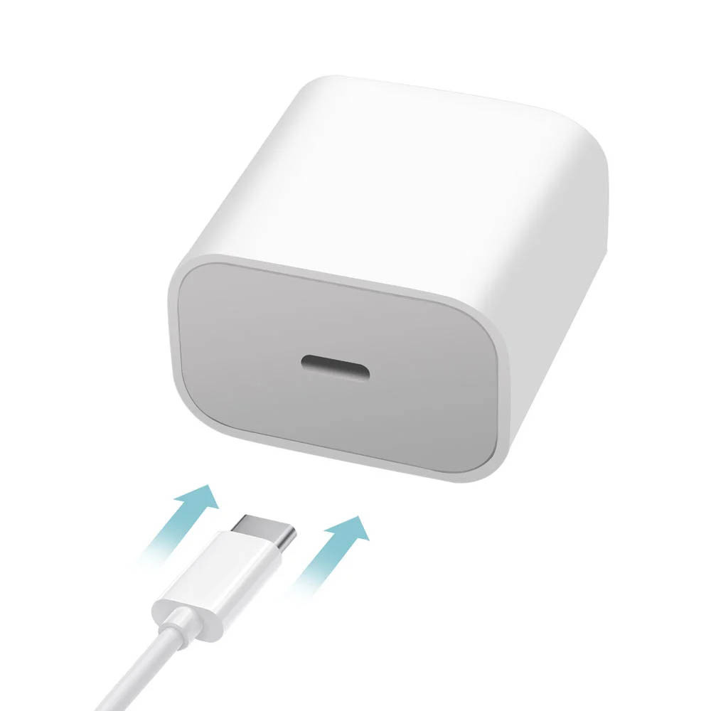 COMBO ADAPTADOR 20W Y CABLE TIPO C A C PARA IPHONE - 2