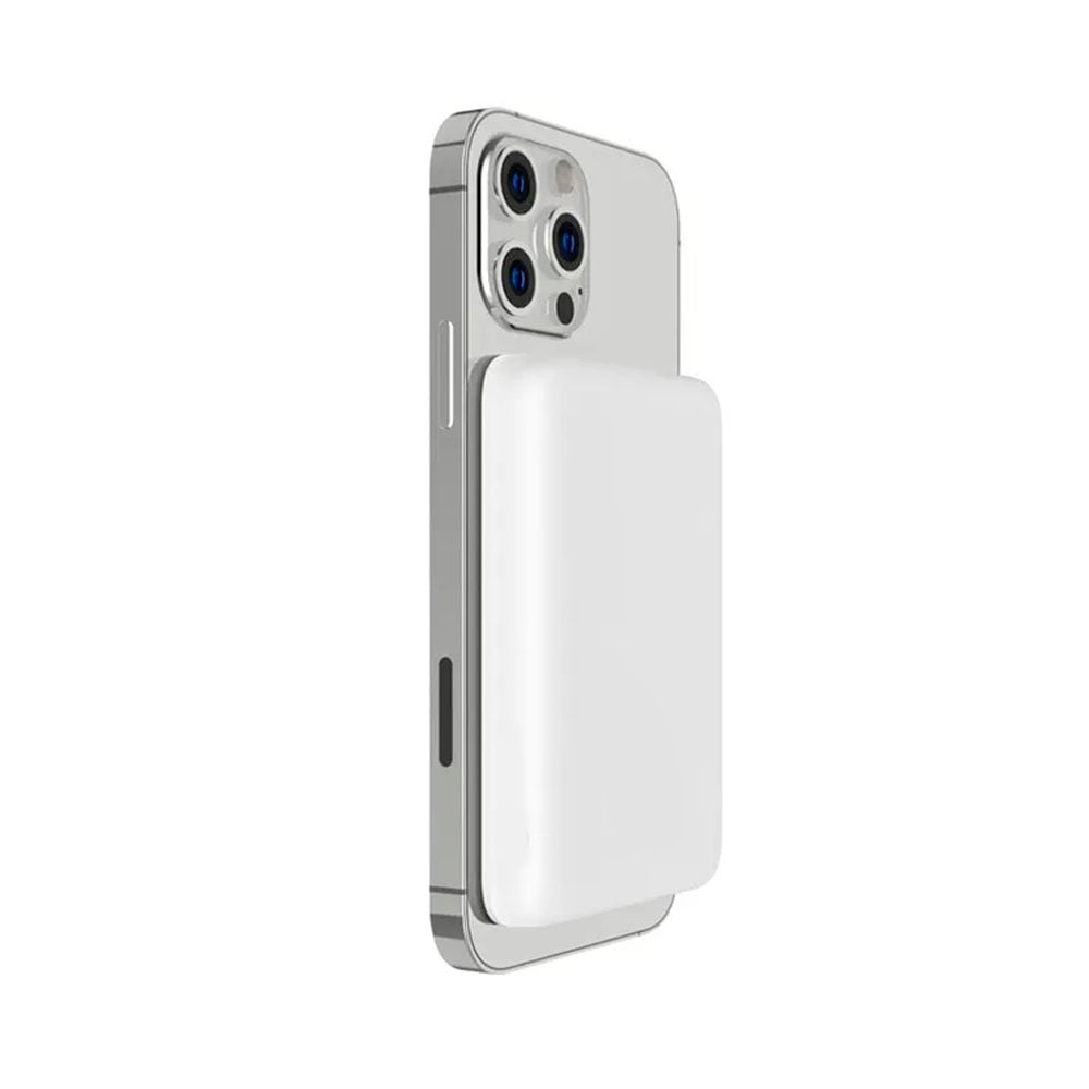 CARGADOR PORTÁTIL MAGSAFE 12000 MAH + CABLE DE CARGA USB - C ROMAX BLANCO - 2