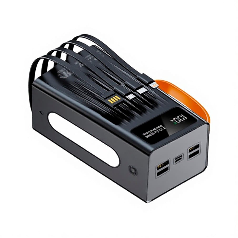 CARGADOR PORTÁTIL POWER BANK SANCI 60000 MAH CARGA RÁPIDA PD65W NEGRO - 1