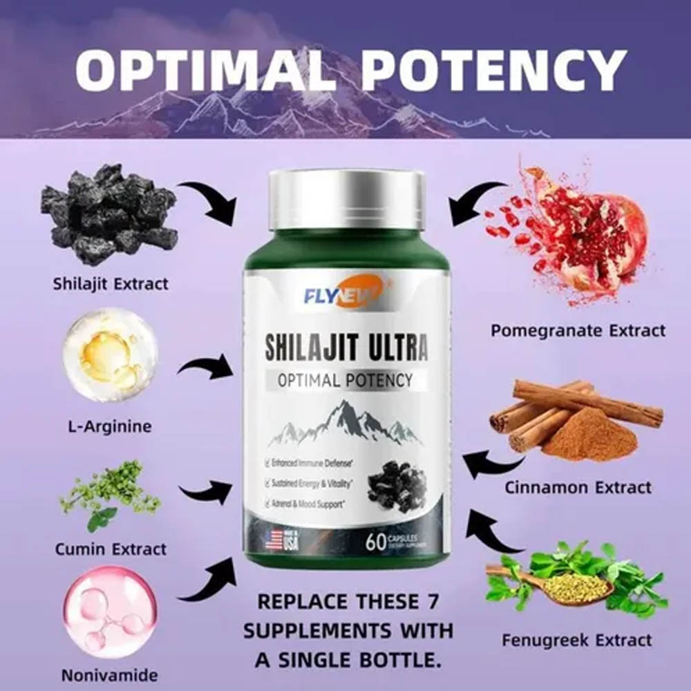 SHILAJIT ULTRA - SUPLEMENTO PREMIUM PARA ENERGÍA Y VITALIDAD 60 CAPSULAS - 3