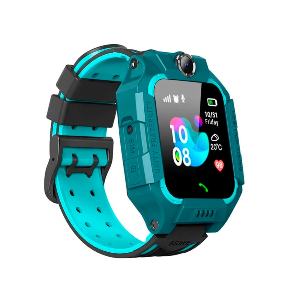 SMARTWATCH NIÑOS CON CHIP Q19 VERDE LLAMADAS, RASTREO, CÁMARA Y SOS - 1