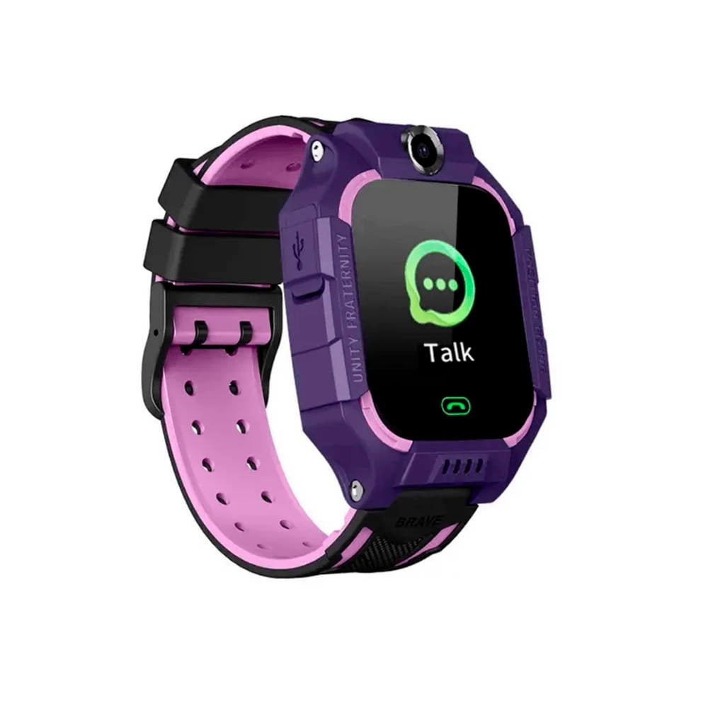 SMARTWATCH NIÑOS CON CHIP Q19 LILA LLAMADAS, RASTREO, CÁMARA Y SOS - 2