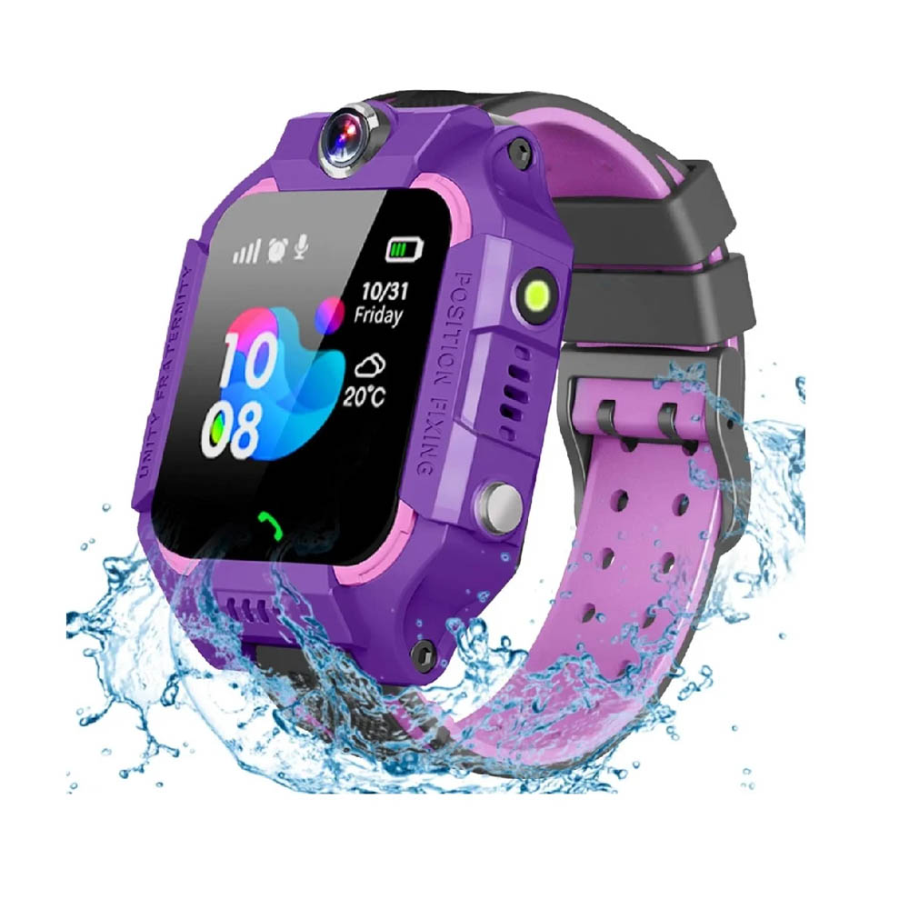 SMARTWATCH NIÑOS CON CHIP Q19 LILA LLAMADAS, RASTREO, CÁMARA Y SOS - 4
