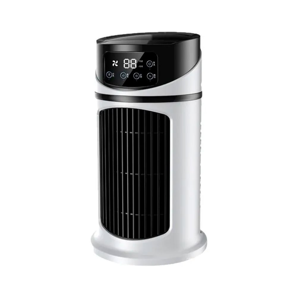ENFRIADOR DE AIRE PORTÁTIL CON PANEL DIGITAL RGB BLANCO - 1