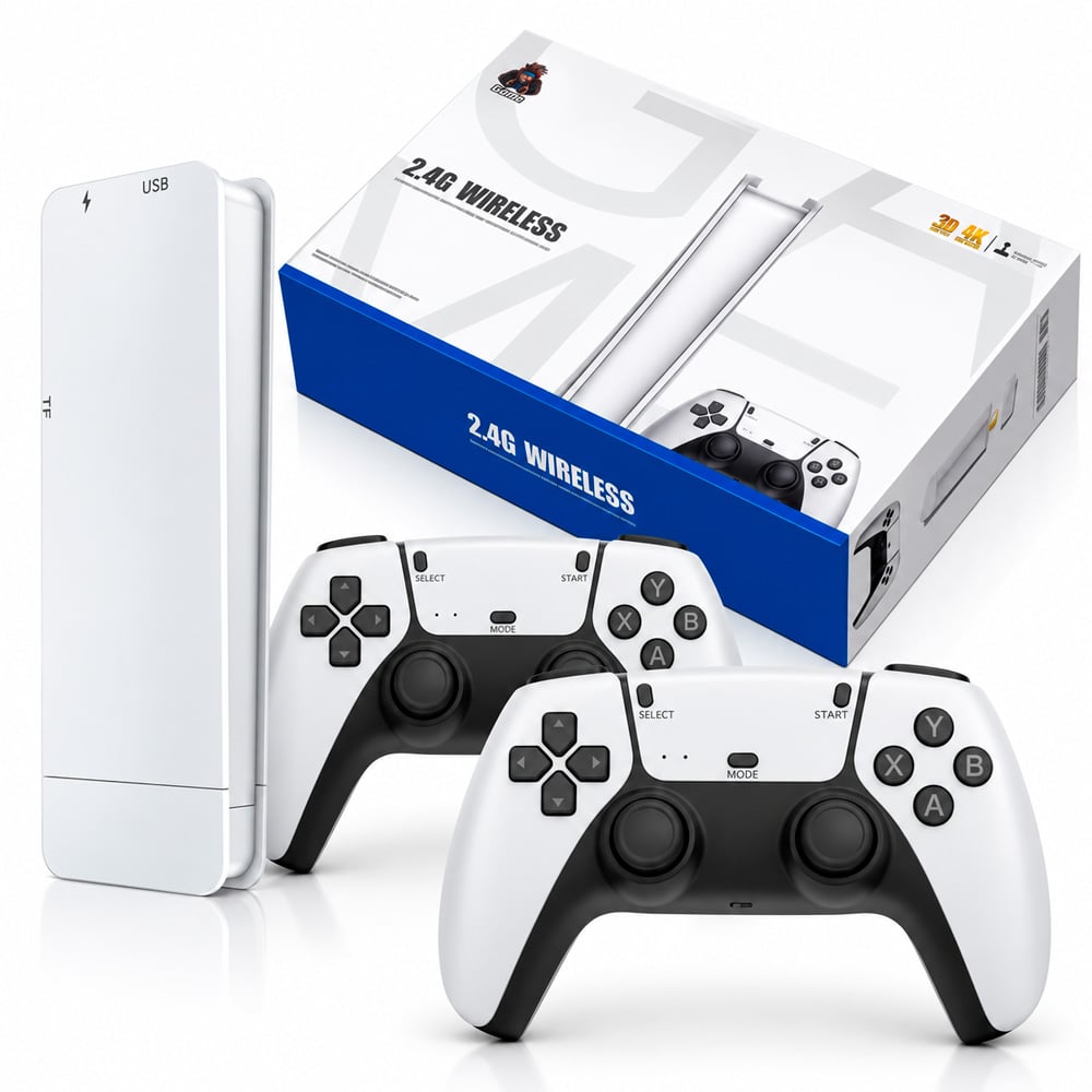 CONSOLA RETRO M8-4K CON MAS DE 20 000 VIDEOJUEGOS CON MANDOS INALÁMBRICOS - 1
