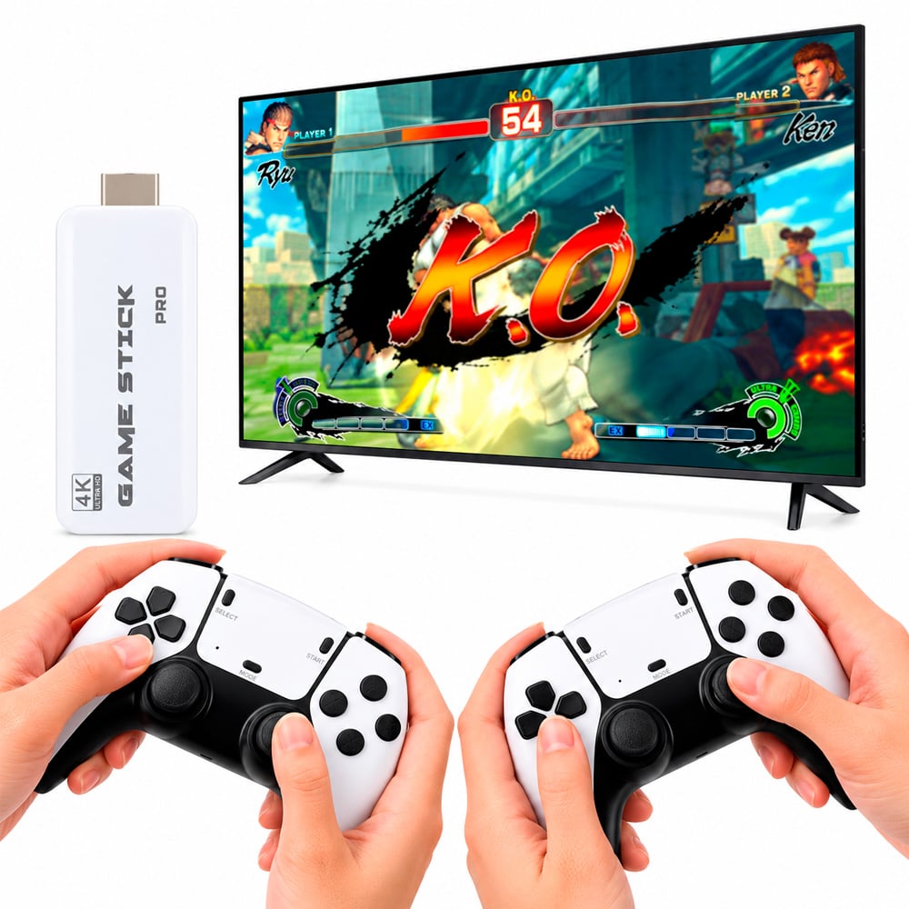 CONSOLA RETRO M8-4K CON MAS DE 20 000 VIDEOJUEGOS CON MANDOS INALÁMBRICOS - 3