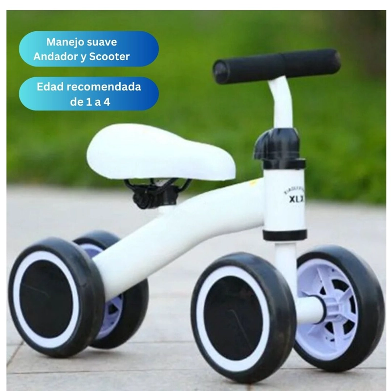 BICICLETA BALANCE SCOOTER CORRE PASILLOS PARA NIÑOS BLANCO - 1