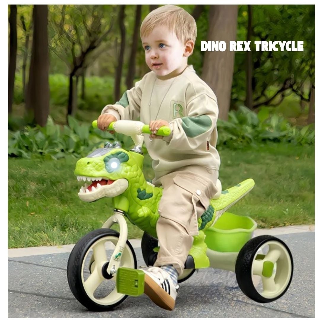 TRICICLO DINOSAURIO REX MUSICAL Y LED PARA NIÑOS - 2