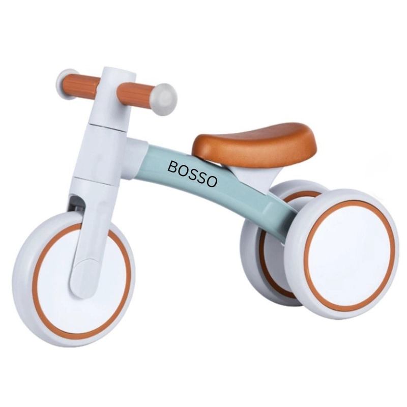 BICICLETA CORREPASILLOS PARA NIÑOS  PREMIUM 3 RUEDAS VERDE - 1