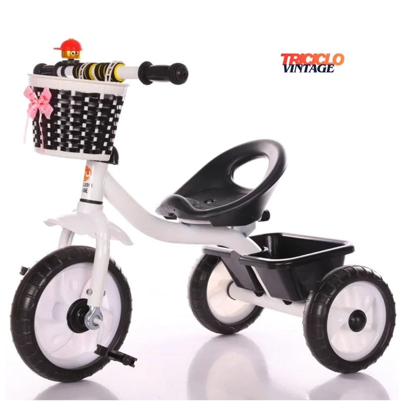 TRICICLO PARA NIÑOS VINTAGE FLEX COLOR BLANCO - 1