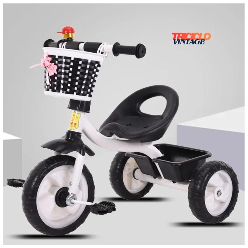 TRICICLO PARA NIÑOS VINTAGE FLEX COLOR BLANCO - 4