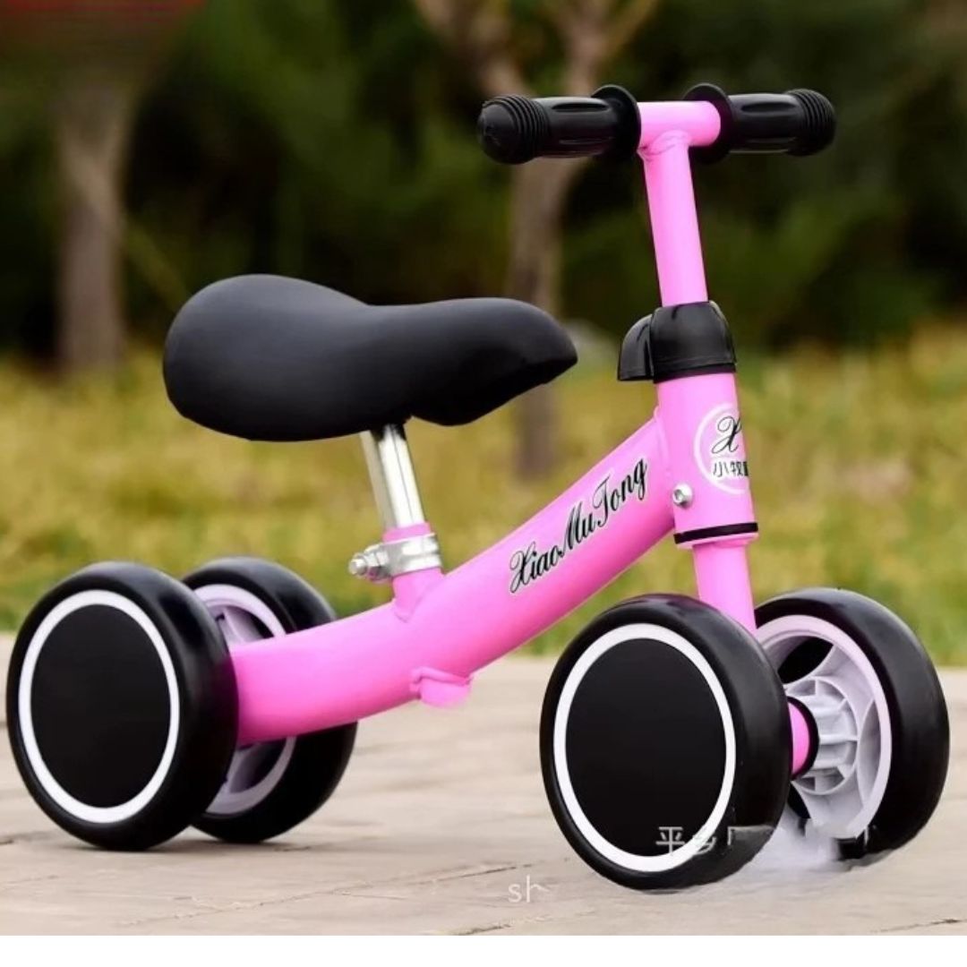 BICICLETA BALANCE SCOOTER CORREPASILLOS PARA NIÑOS ROSADO - 1