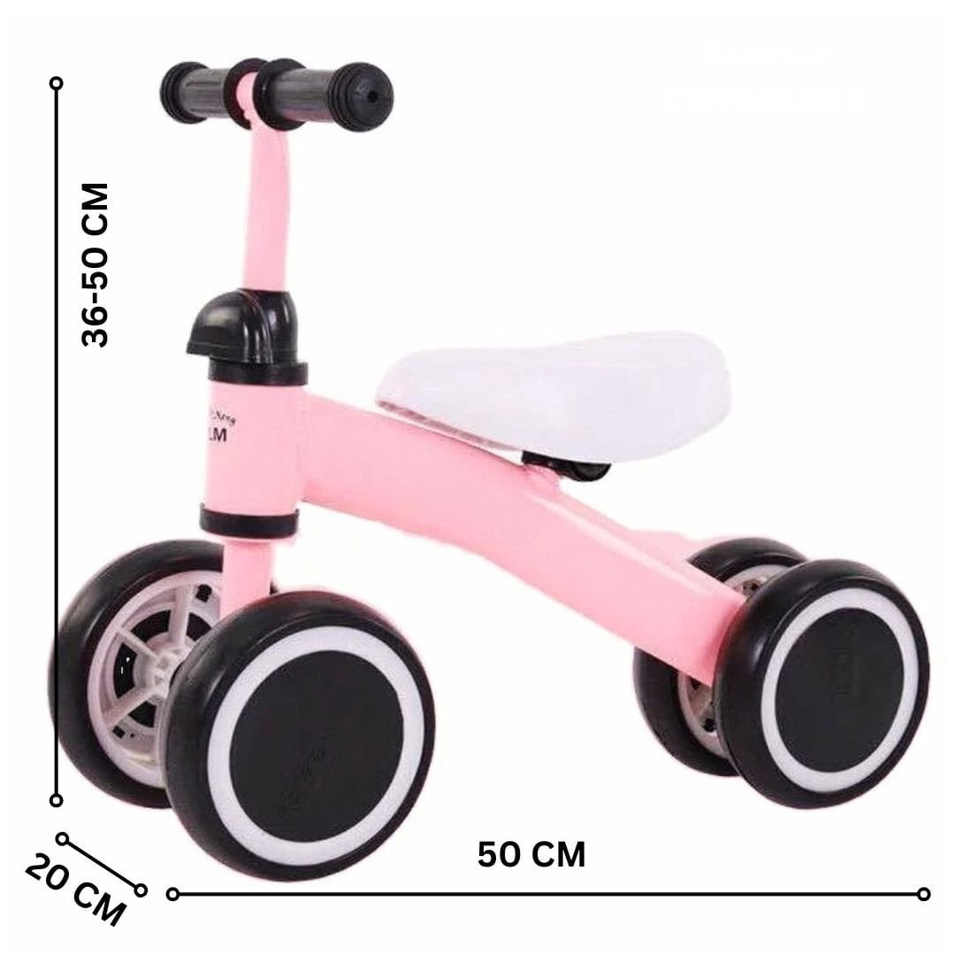 BICICLETA BALANCE SCOOTER CORREPASILLOS PARA NIÑOS ROSADO - 2