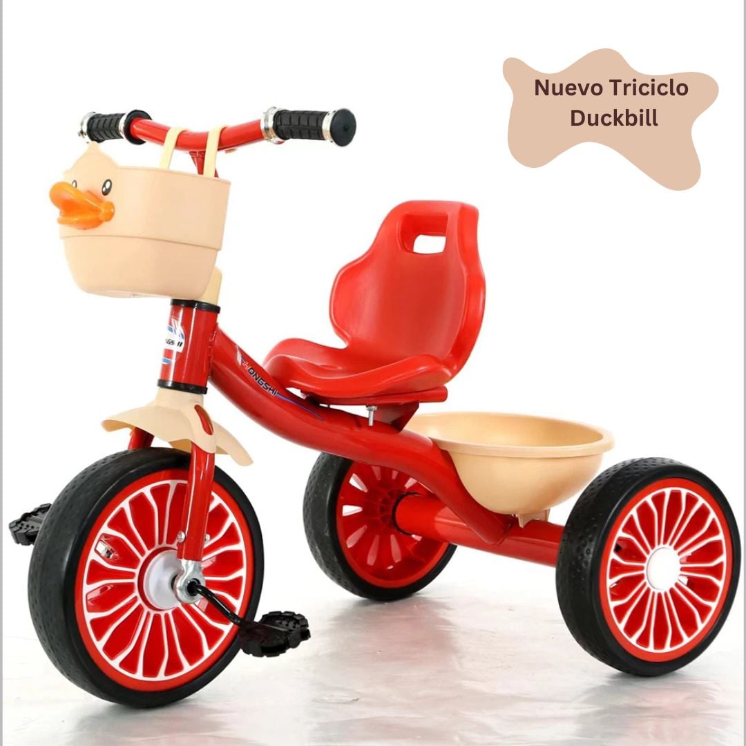 TRICICLO PARA NIÑOS MULTIFUNCIONAL DUCKBILL ROJO - 1