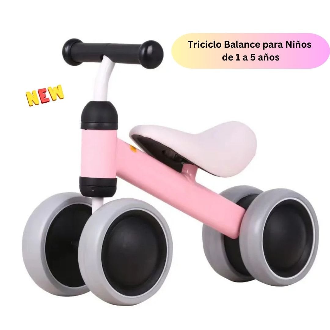 BICICLETA TRICICLO TRI MINI ROSADO MINI NIÑOS - 1