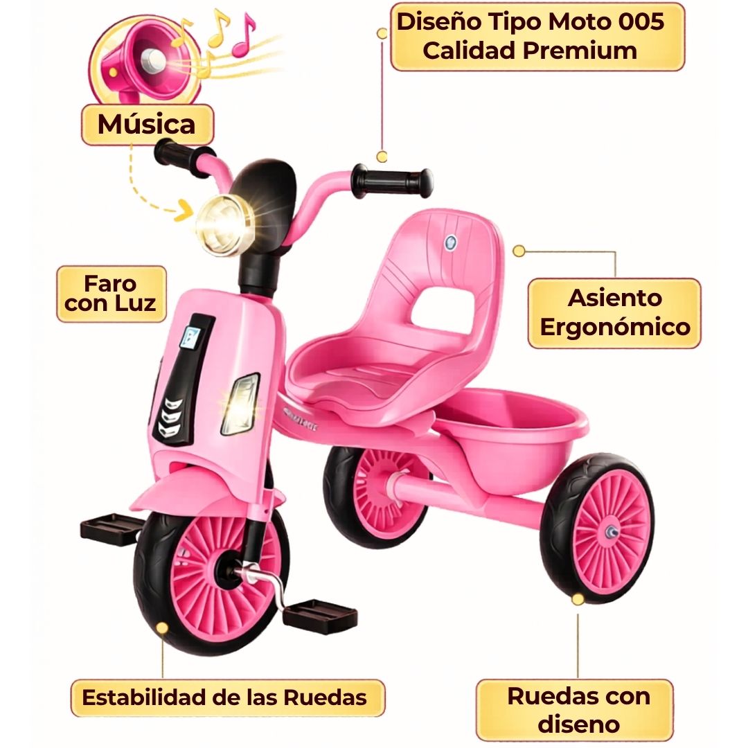 TRICI MOTO MUSICAL PARA NIÑOS - 4