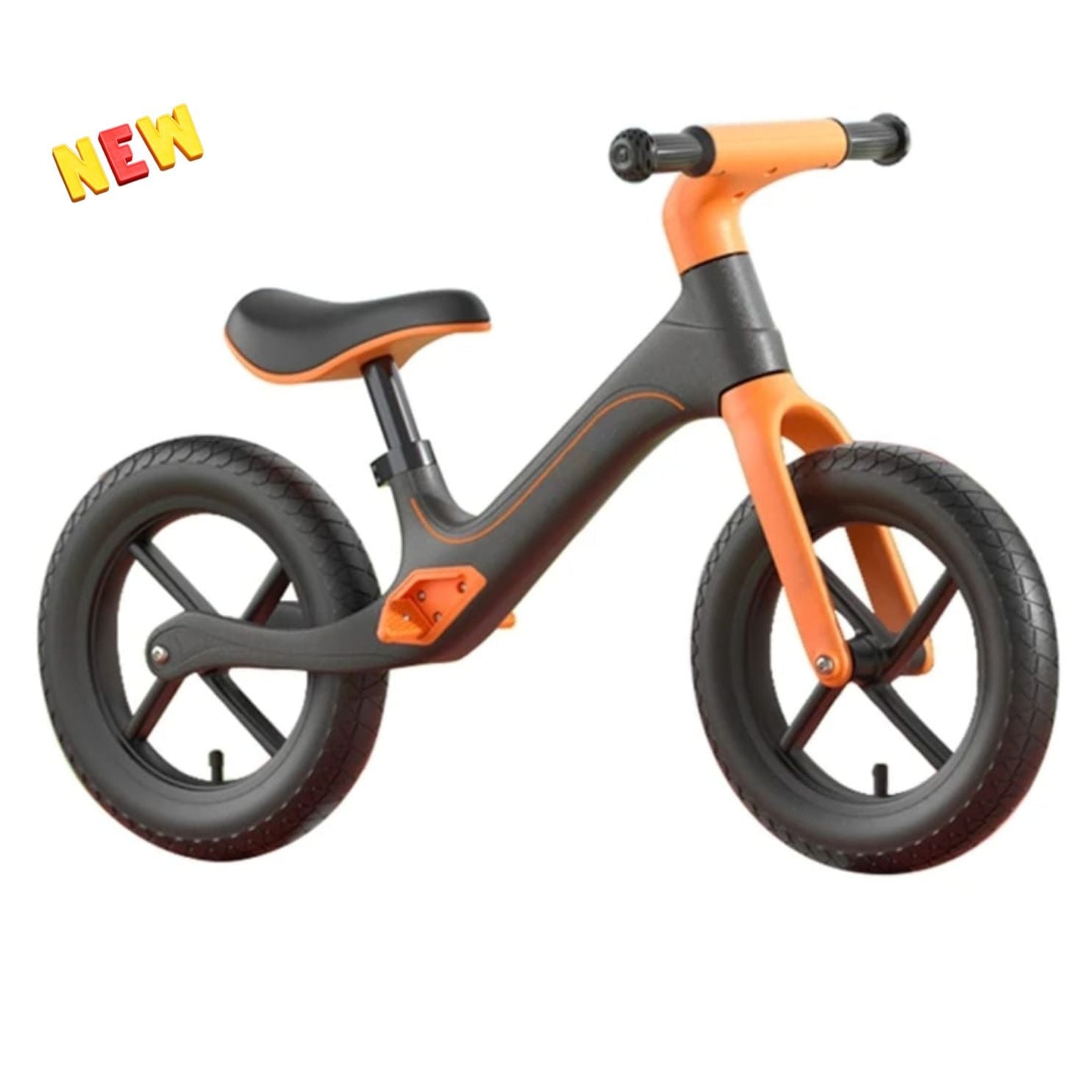 BICICLETA DE BALANCE FLASH PARA NIÑOS COLOR NEGRO - 1