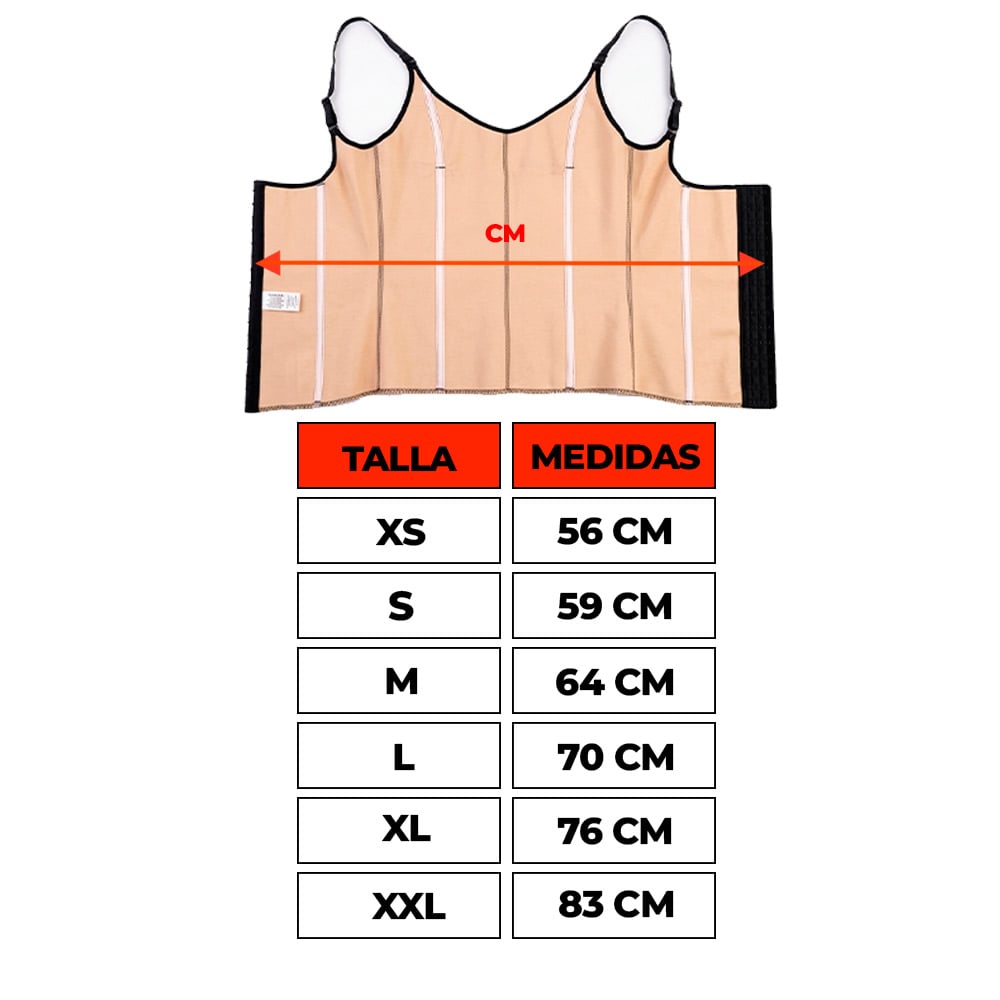 FAJA MUJER SILHOUETTE BEIGE 8 REDUCTORA CHALECO CON TIRANTES - 2