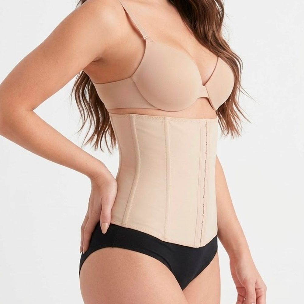 FAJA MUJER SILHOUETTE BEIGE 1821 CINTURETE REDUCTOR LÁTEX - 1