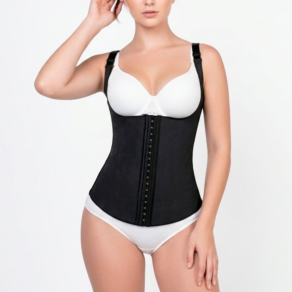 FAJA MUJER SILHOUETTE NEGRO 1822 CHALECO LÁTEX - 1