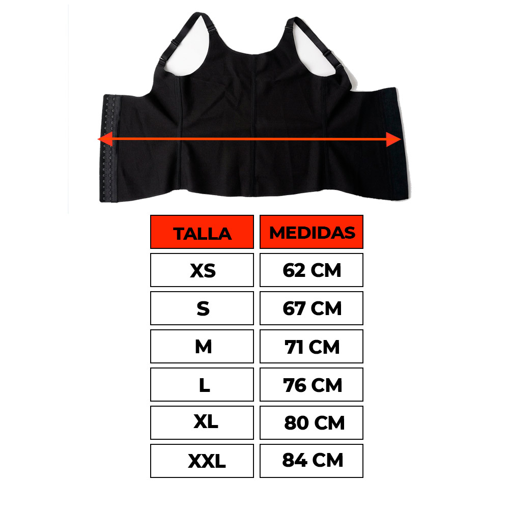FAJA MUJER SILHOUETTE NEGRO 1822 CHALECO LÁTEX - 2