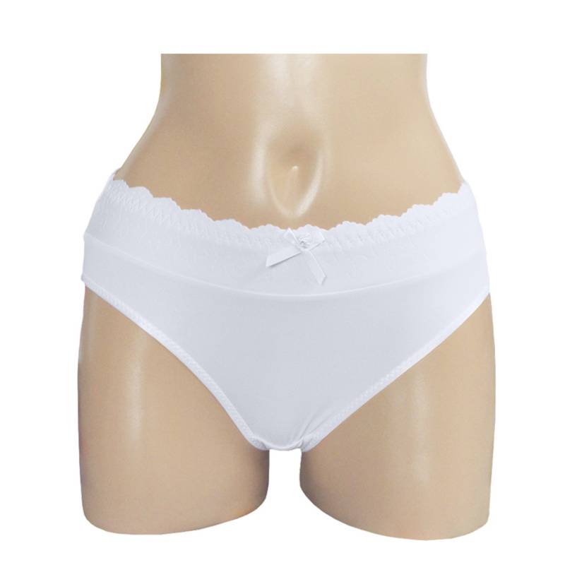 BIKINI DESCADERADO EN MICROFIBRA PETER PAN BLANCO - 1