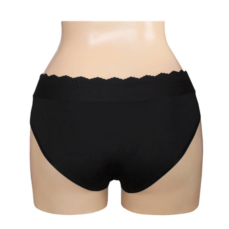 BIKINI DESCADERADO EN MICROFIBRA PETER PAN NEGRO - 2