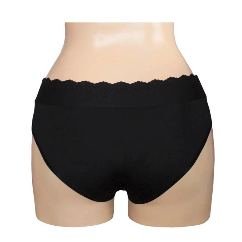 BIKINI DESCADERADO EN MICROFIBRA PETER PAN NEGRO - 2