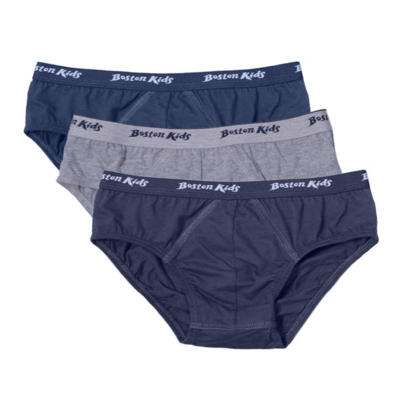 PACK 3 CALZONCILLOS ALGODÓN NIÑO BOSTON MULTICOLOR 879N KIDS 1 - 1