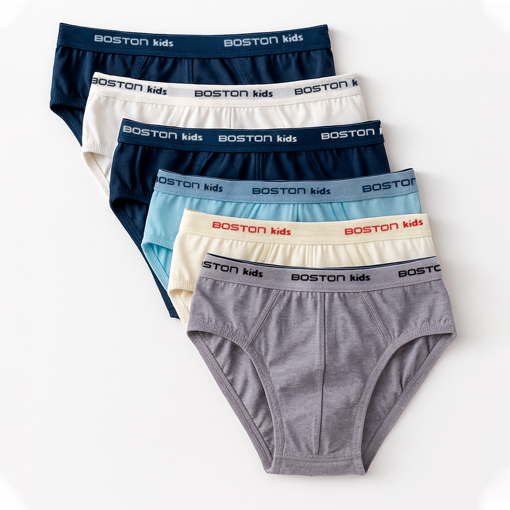 PACK 6 CALZONCILLOS NIÑO BOSTON MULTICOLOR 879N KIDS - 1