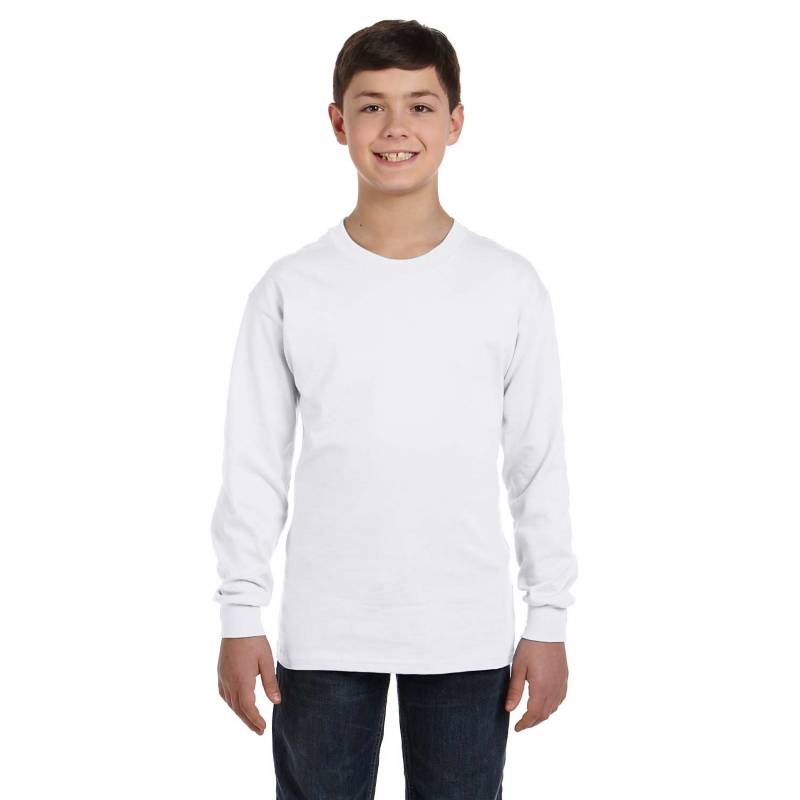 POLO MANGA LARGA ALGODÓN NIÑO BOSTON BLANCO 916N - 1