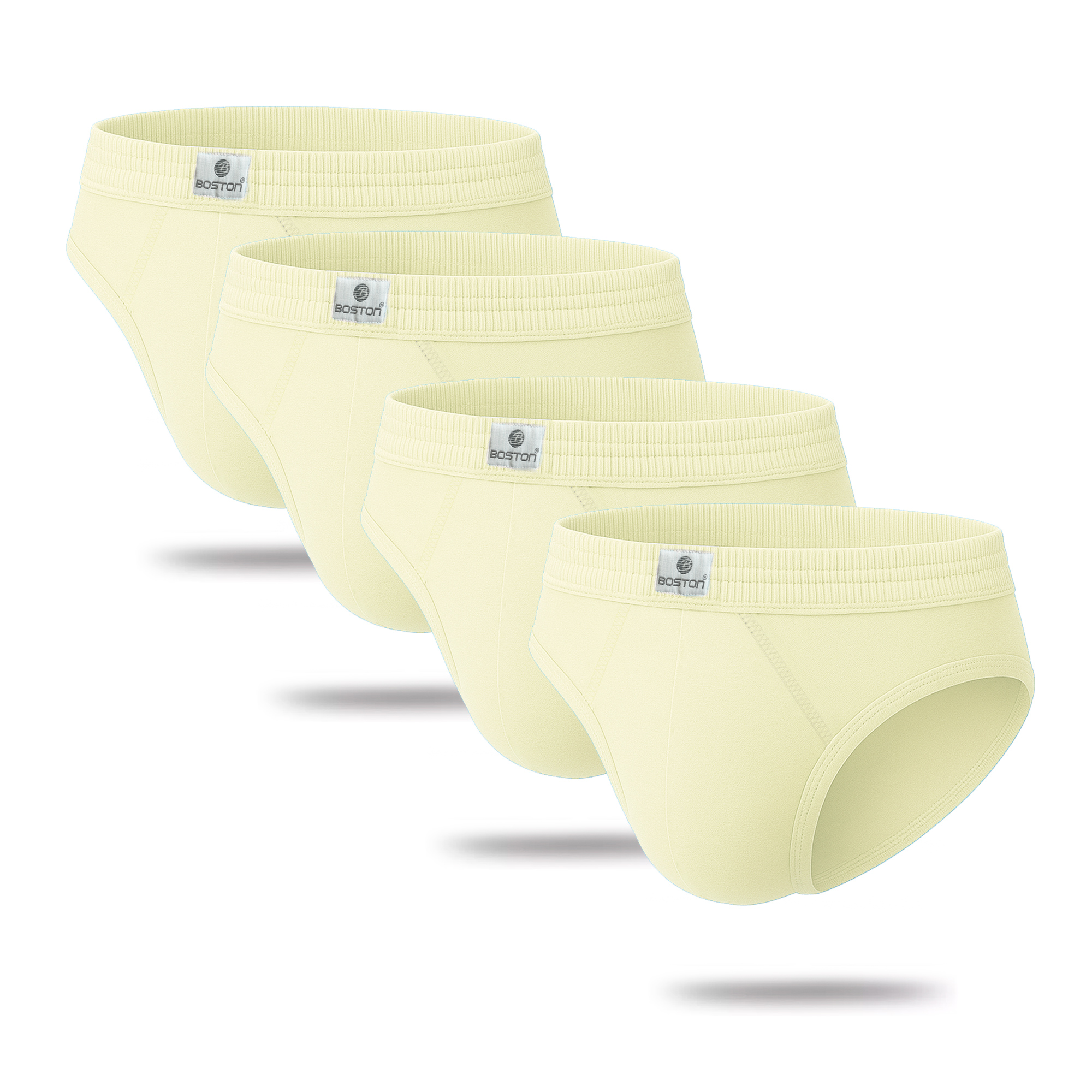 PACK X4 TRUSAS ALGODÓN BOSTON CREMA 878 RECUBIERTO BIKINI CREMA - 1