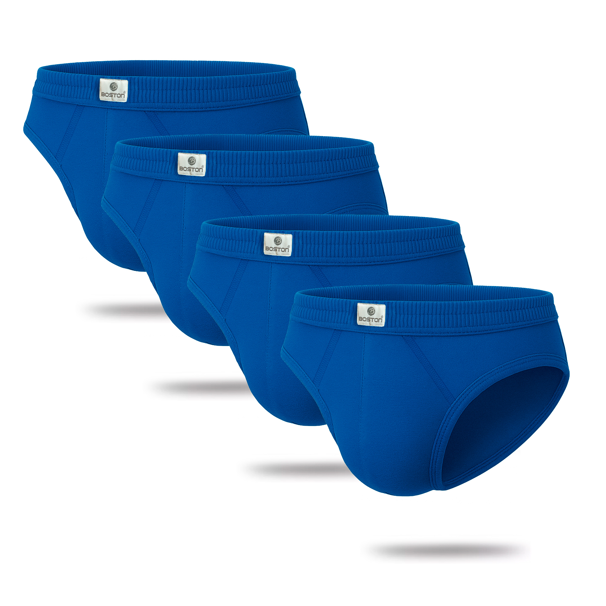 PACK X4 TRUSAS ALGODÓN BOSTON AZUL 878 RECUBIERTO BIKINI - 1