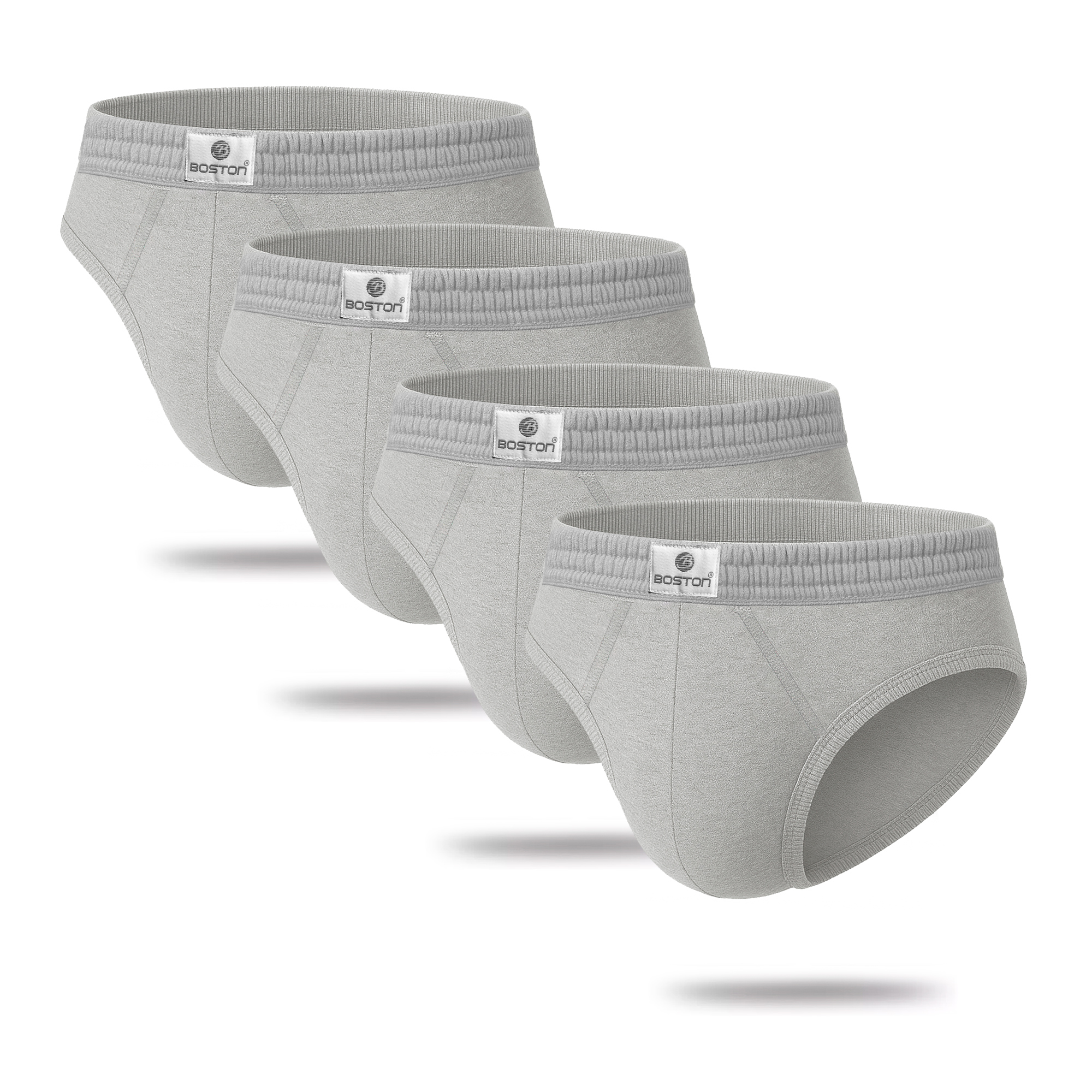 PACK X4 TRUSAS BOSTON GRIS 878 RECUBIERTO BIKINI PLOMO - 1