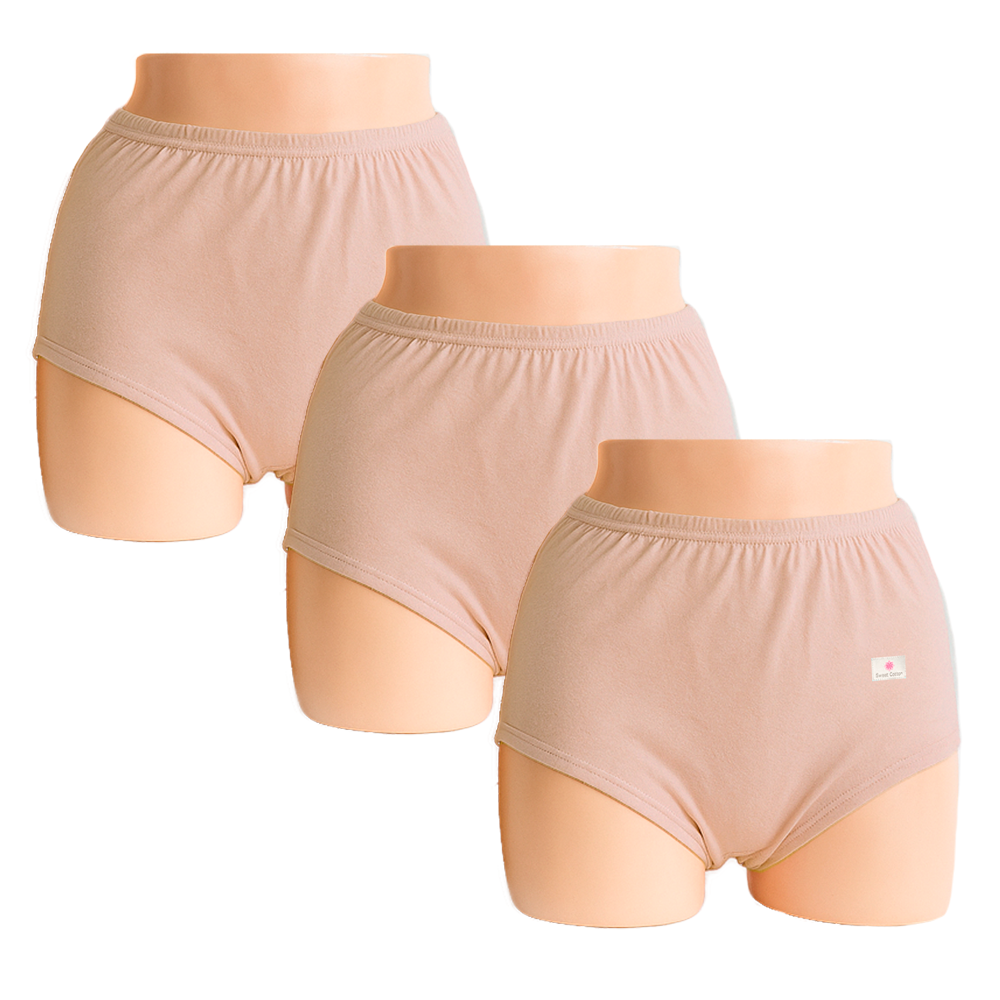 PACK X3 TRUSAS ALGODÓN SWEET COTTON BEIGE 957 CLÁSICA - 1