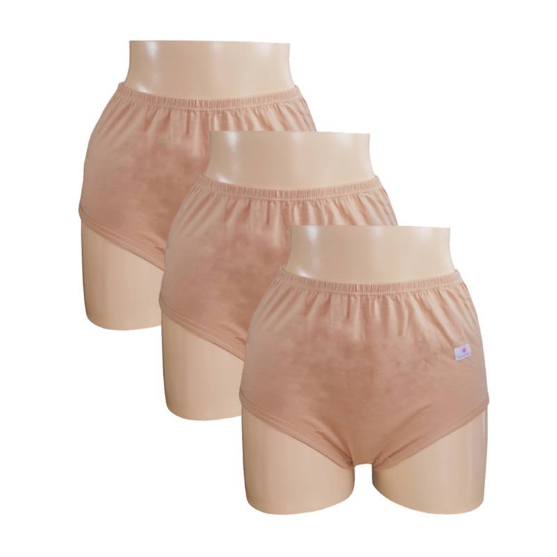 PACK X3 TRUSAS ALGODÓN SWEET COTTON BEIGE 957 CLÁSICA - 1