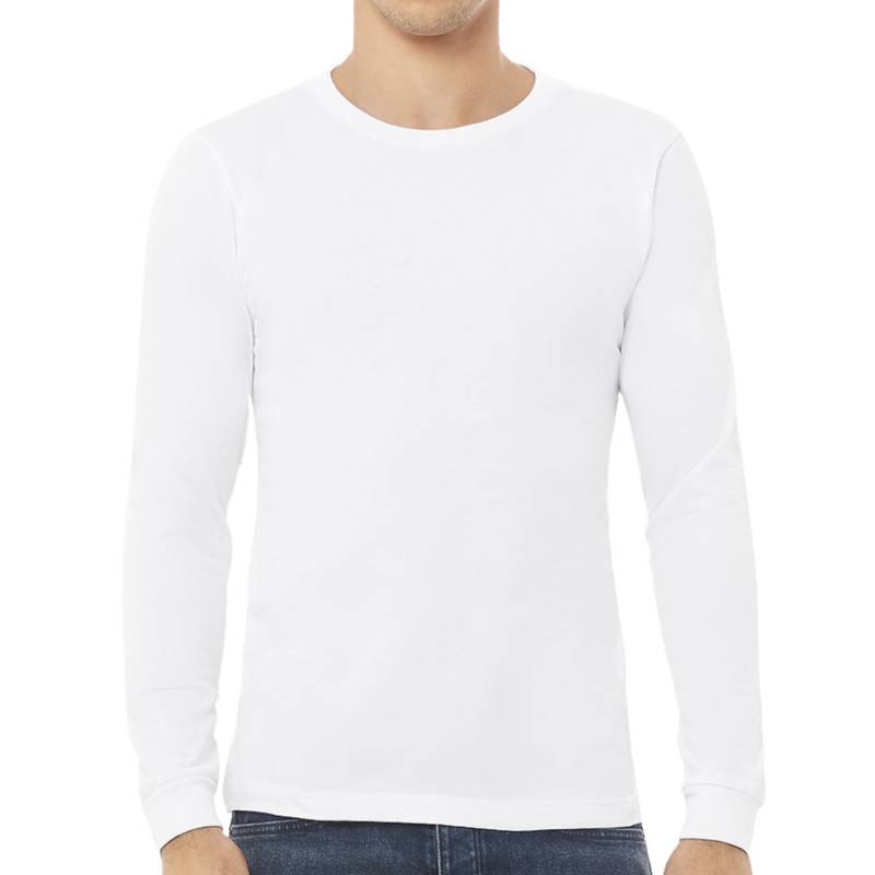 POLO MANGA LARGA ALGODÓN BOSTON BLANCO 916 CUELLO REDONDO - 1