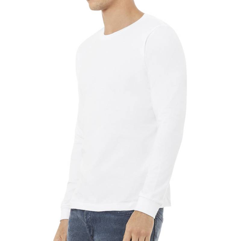 POLO MANGA LARGA ALGODÓN BOSTON BLANCO 916 CUELLO REDONDO - 2