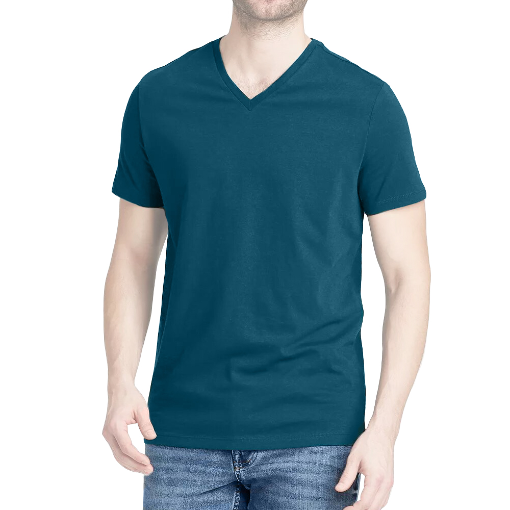 POLO MANGA CORTA ALGODÓN BOSTON ACERO 929 CUELLO V - 1