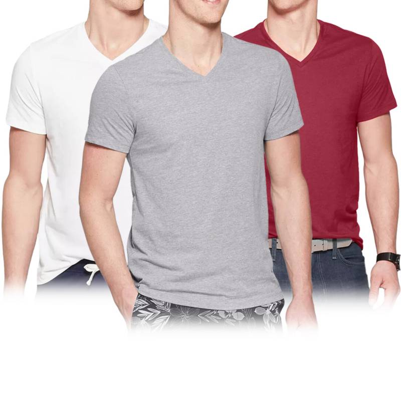 PACK X3 POLOS BOSTON MULTICOLOR 929 CUELLO V - 1
